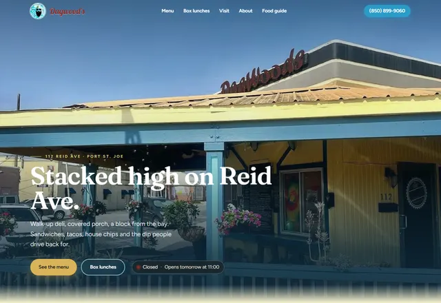 Dagwood's Delicatessen & Catering website