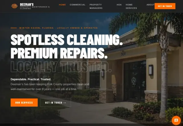 Deeman's Property Maintenance & Cleaning website