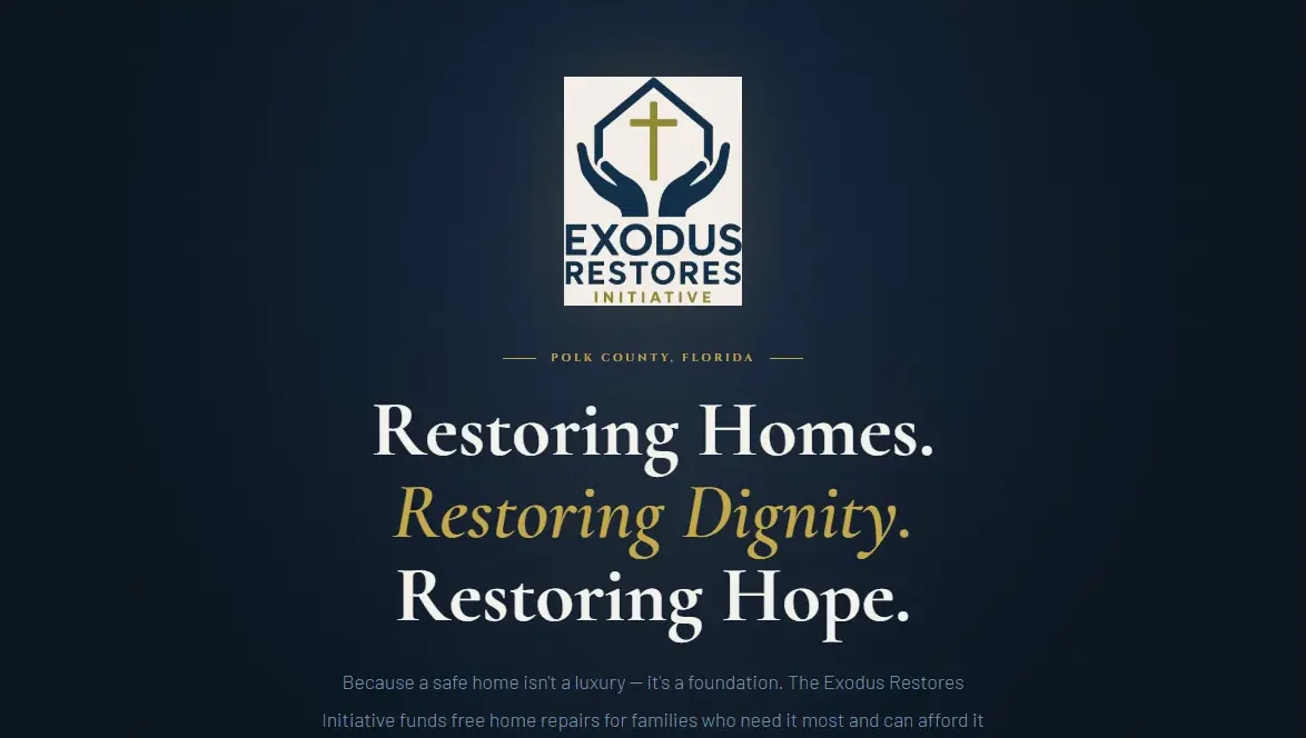 The Exodus Restores website