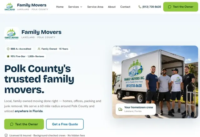 Family Movers website