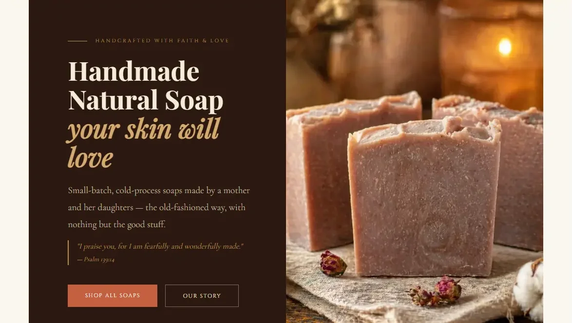 The Mawmaw's Soaps & Essentials website